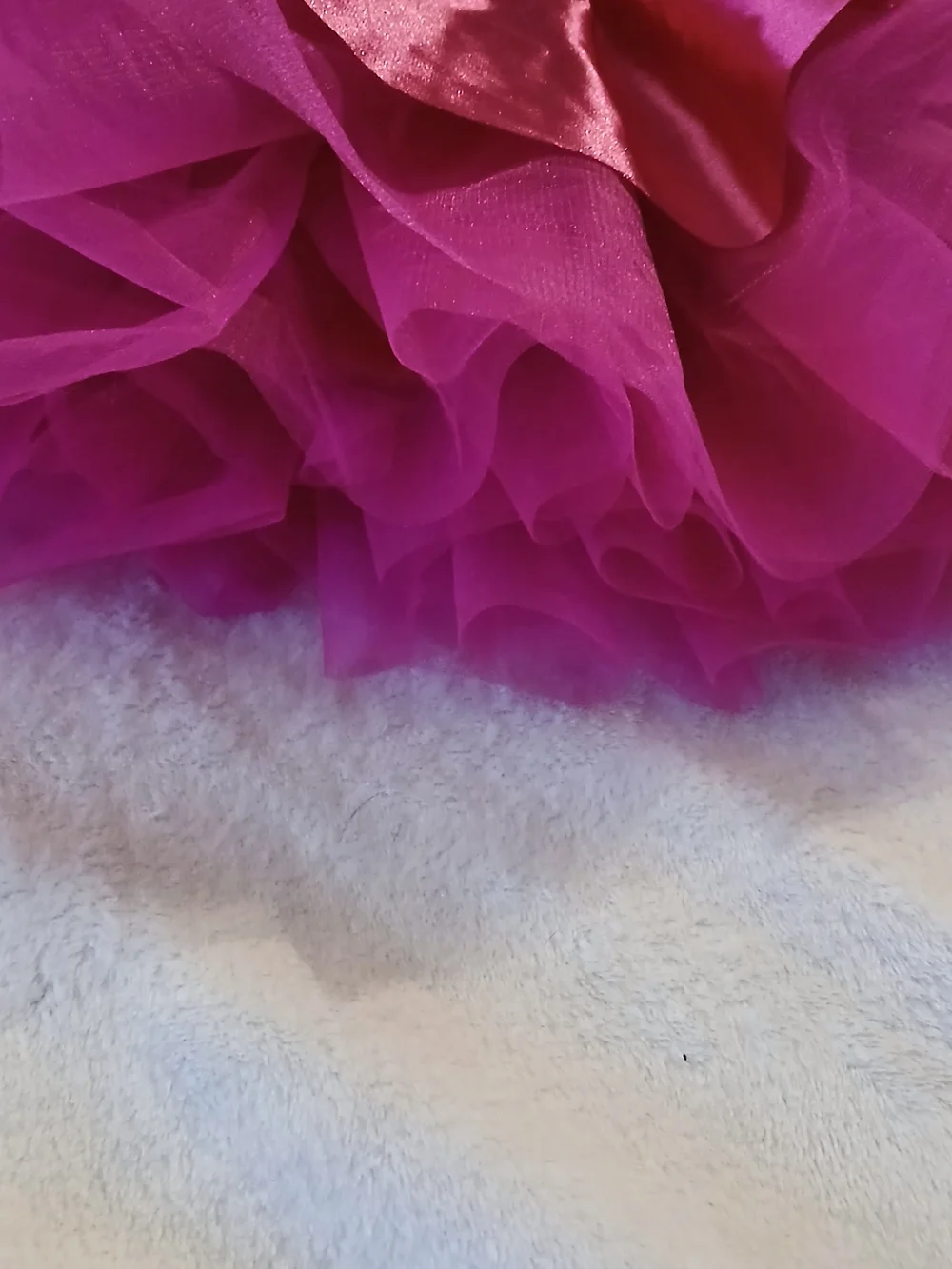 Weissman Hot Pink & Gold Sequin Tulle Tutu Dance Costume - NWOT - Small